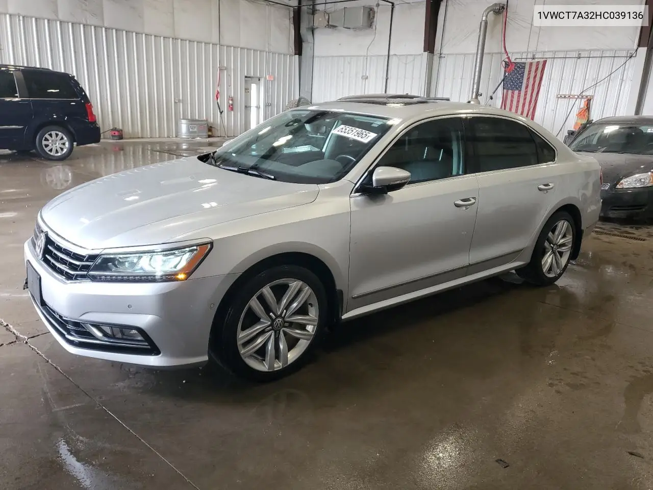 2017 Volkswagen Passat Sel Premium VIN: 1VWCT7A32HC039136 Lot: 65351965