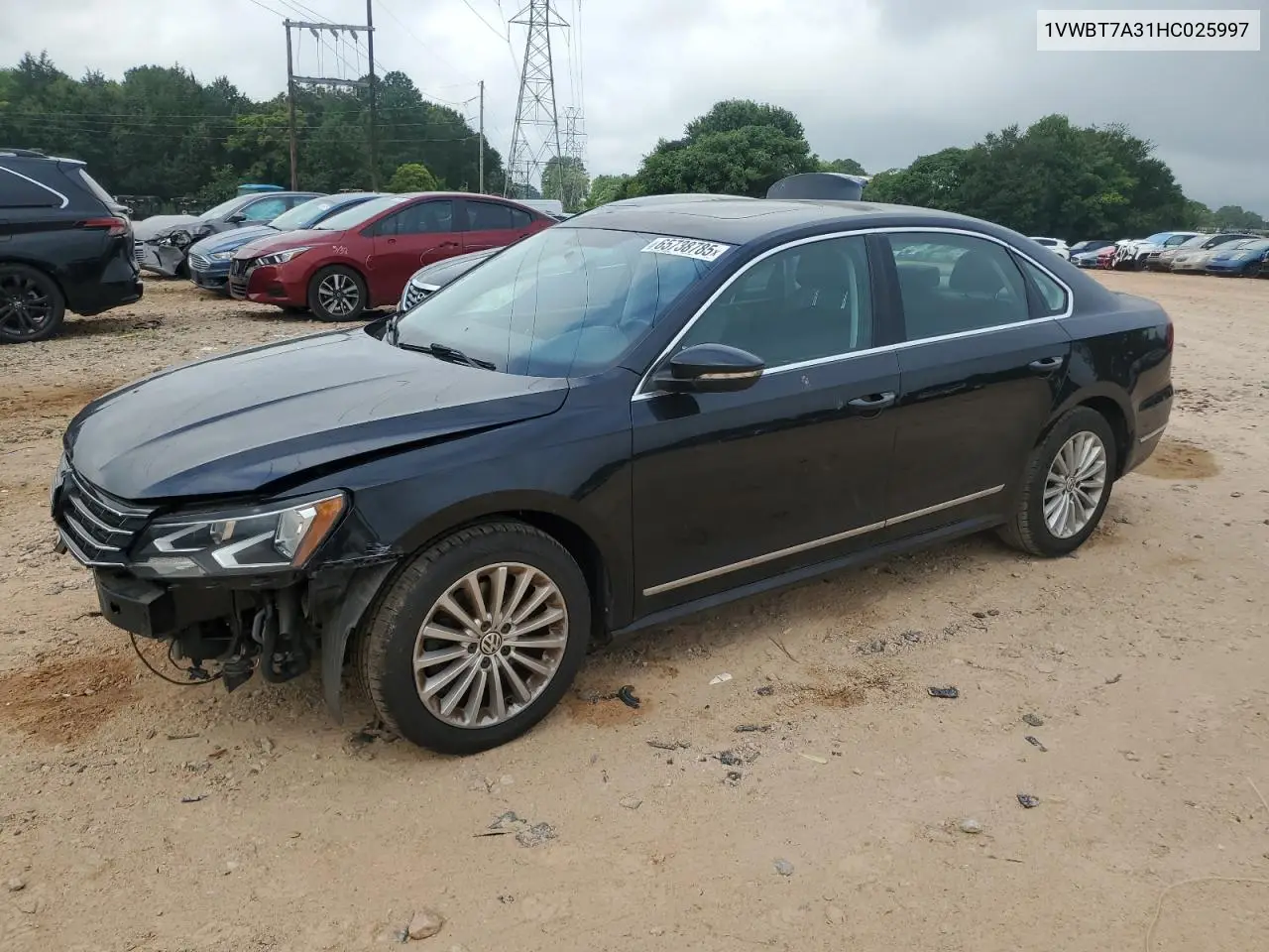 2017 Volkswagen Passat Se VIN: 1VWBT7A31HC025997 Lot: 65738785