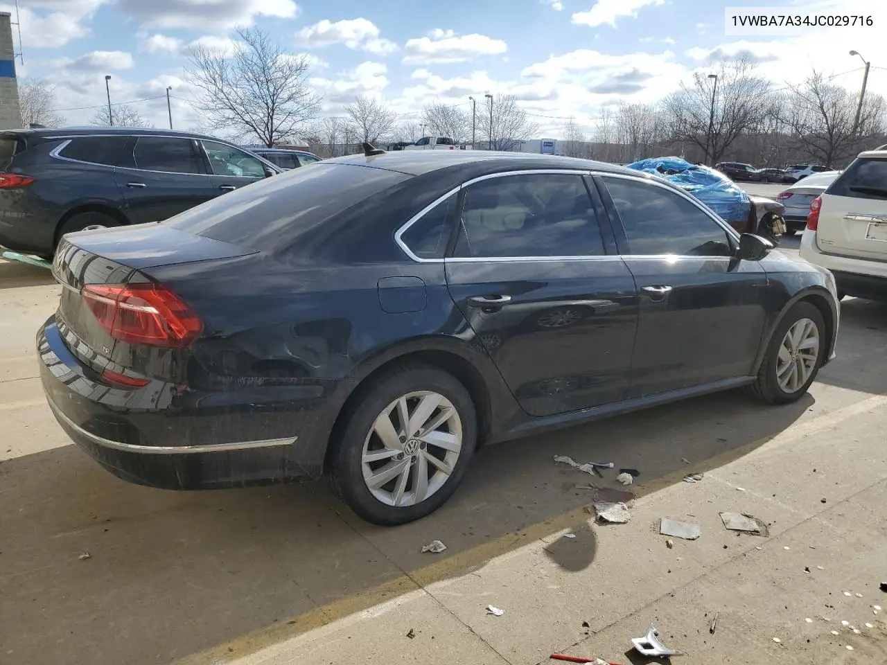2018 Volkswagen Passat Se VIN: 1VWBA7A34JC029716 Lot: 47198155