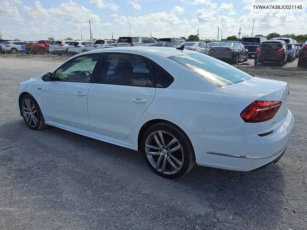 2018 Volkswagen Passat S VIN: 1VWAA7A38JC021145 Lot: 59794265
