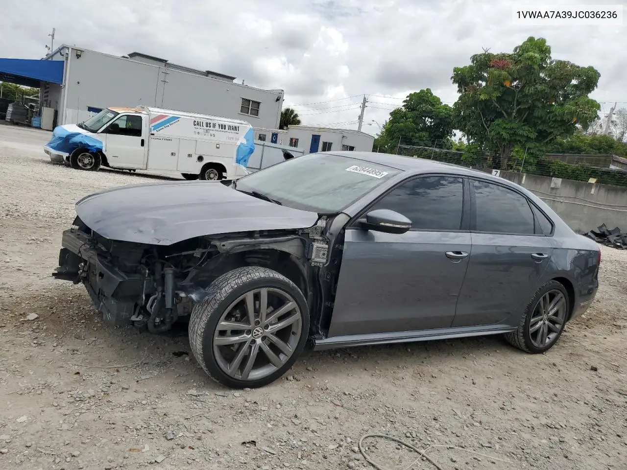 2018 Volkswagen Passat S VIN: 1VWAA7A39JC036236 Lot: 62844895