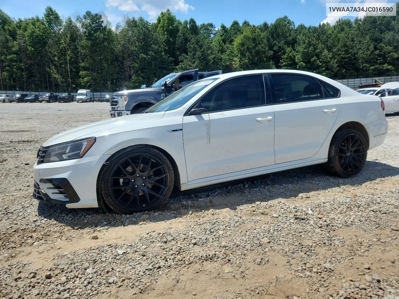 2018 Volkswagen Passat S VIN: 1VWAA7A34JC016590 Lot: 63272515