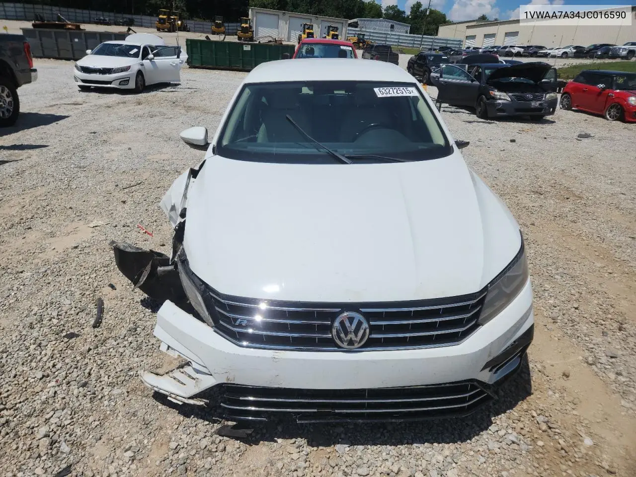 2018 Volkswagen Passat S VIN: 1VWAA7A34JC016590 Lot: 63272515