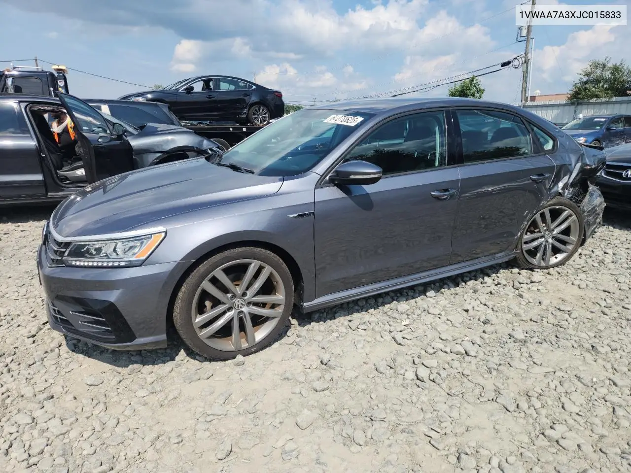2018 Volkswagen Passat S VIN: 1VWAA7A3XJC015833 Lot: 64070625