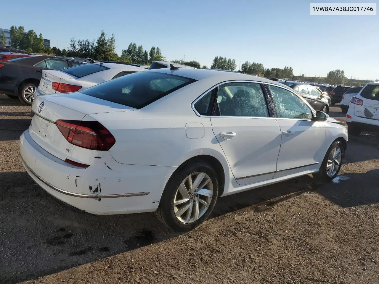 2018 Volkswagen Passat Se VIN: 1VWBA7A38JC017746 Lot: 64788055