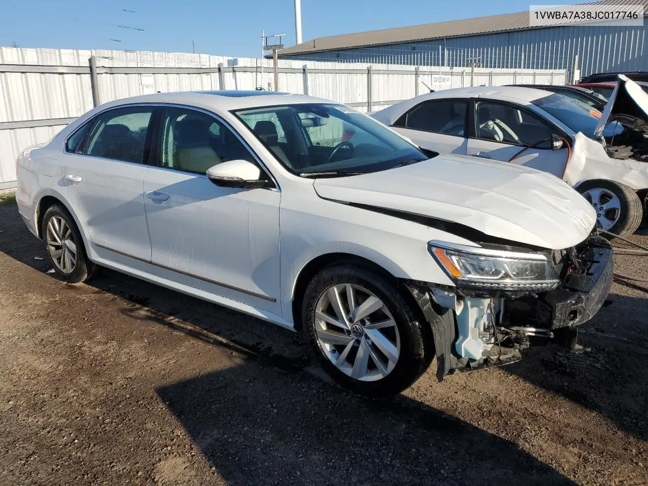 2018 Volkswagen Passat Se VIN: 1VWBA7A38JC017746 Lot: 64788055