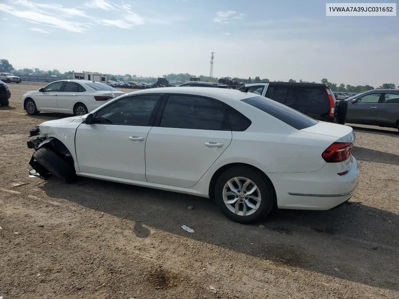 2018 Volkswagen Passat S VIN: 1VWAA7A39JC031652 Lot: 64906755