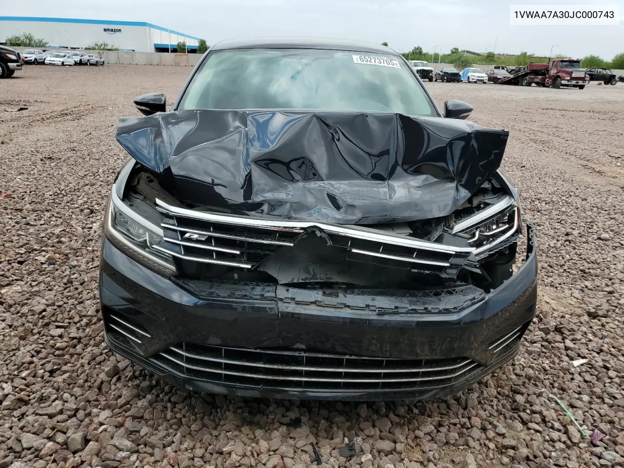 2018 Volkswagen Passat S VIN: 1VWAA7A30JC000743 Lot: 65273705