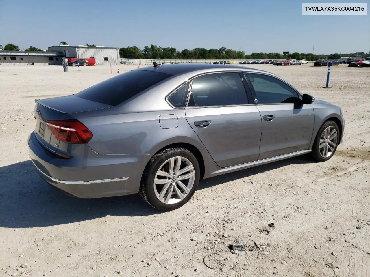 2019 Volkswagen Passat Wolfsburg VIN: 1VWLA7A35KC004216 Lot: 55690735