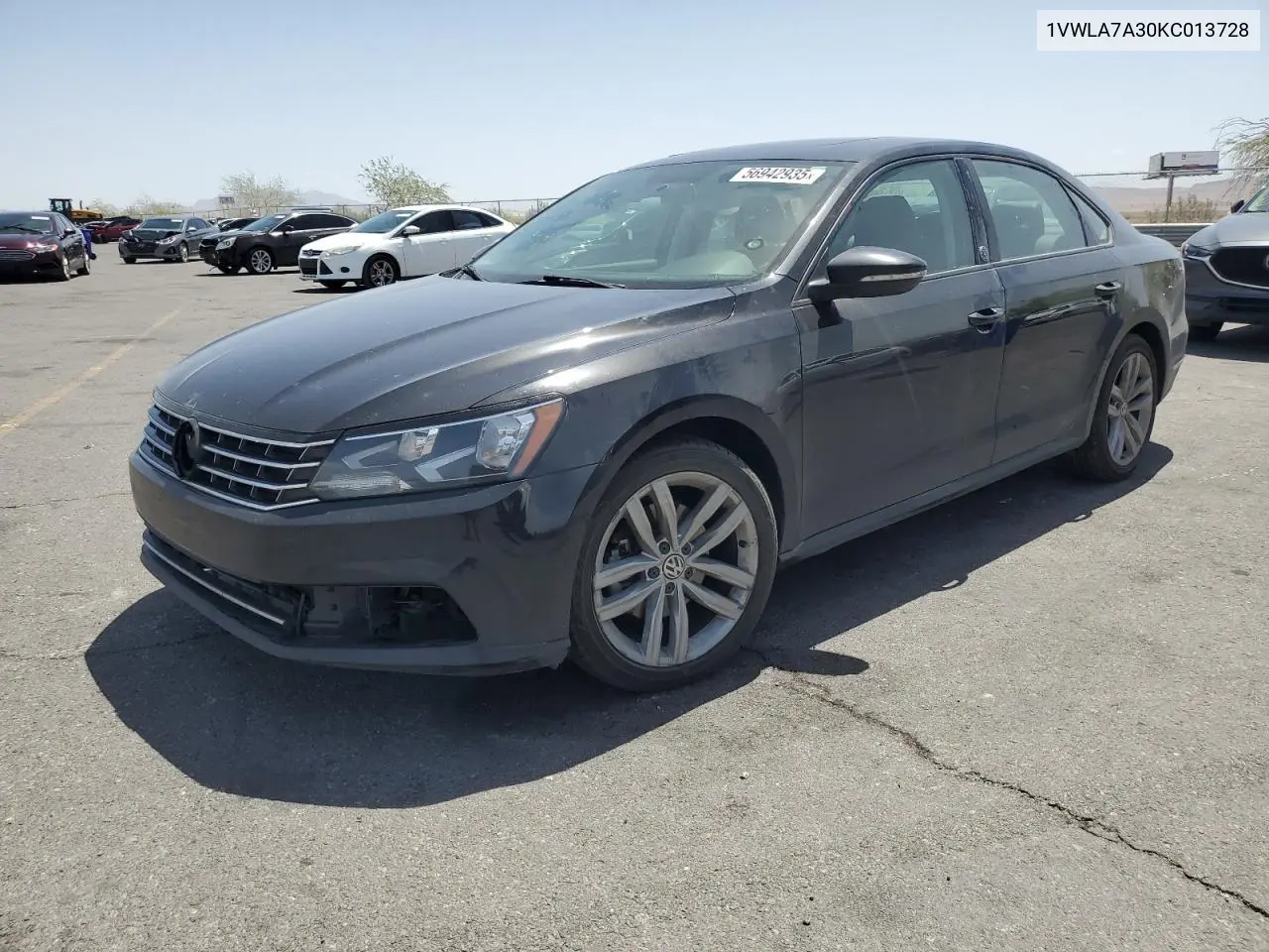 2019 Volkswagen Passat Wolfsburg VIN: 1VWLA7A30KC013728 Lot: 56942935