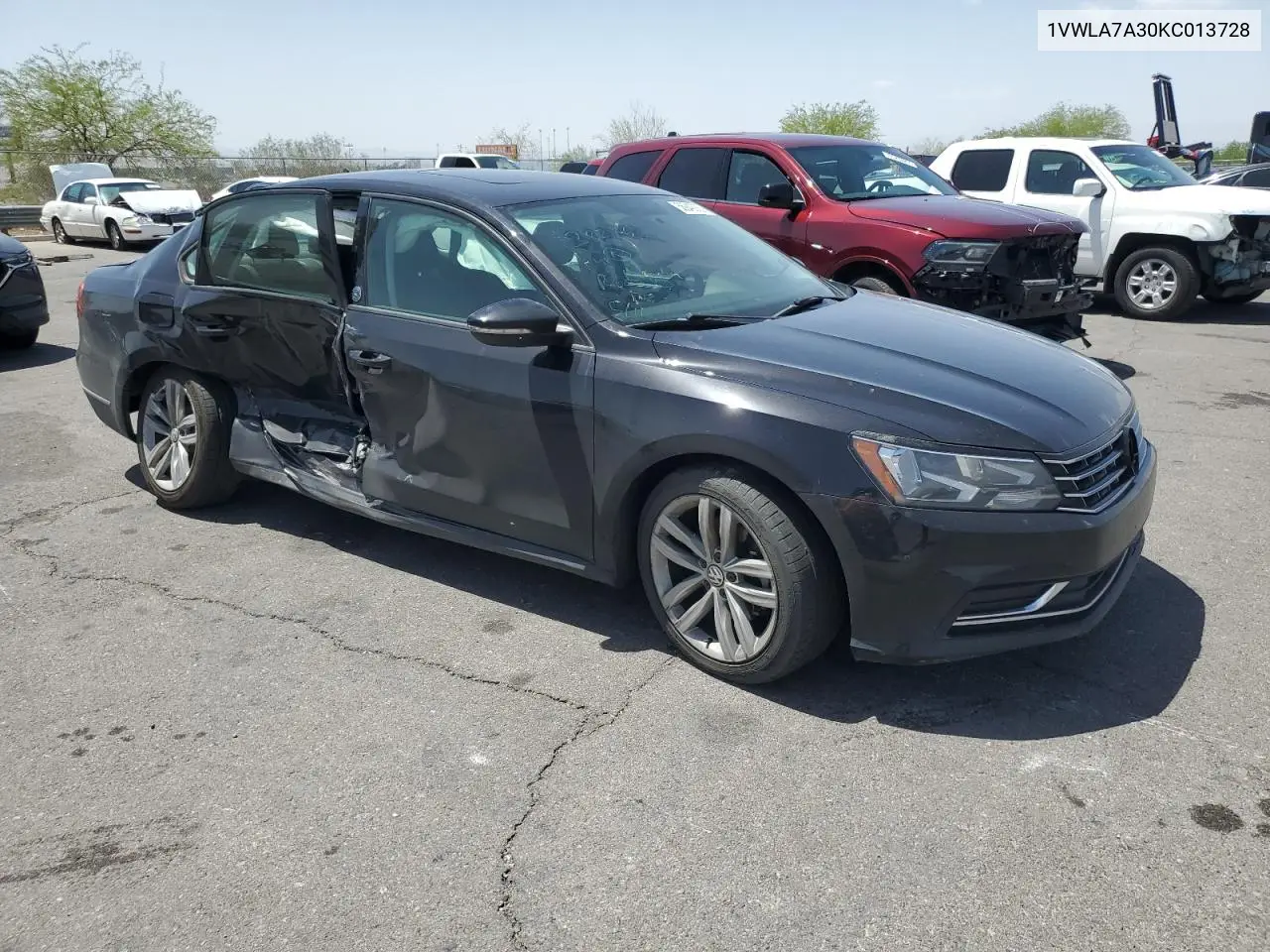 2019 Volkswagen Passat Wolfsburg VIN: 1VWLA7A30KC013728 Lot: 56942935