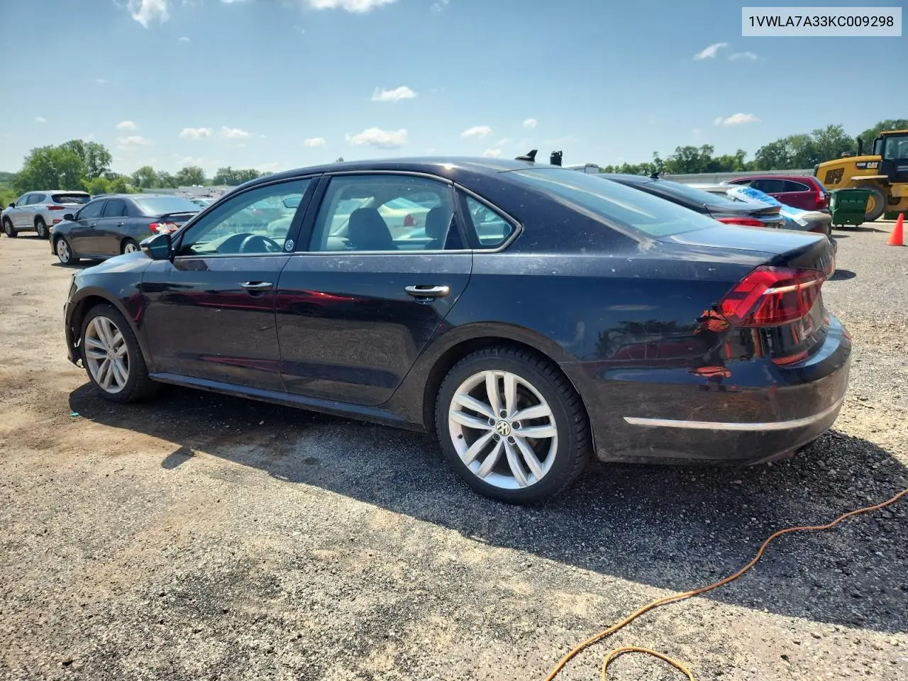 2019 Volkswagen Passat Wolfsburg VIN: 1VWLA7A33KC009298 Lot: 59397495