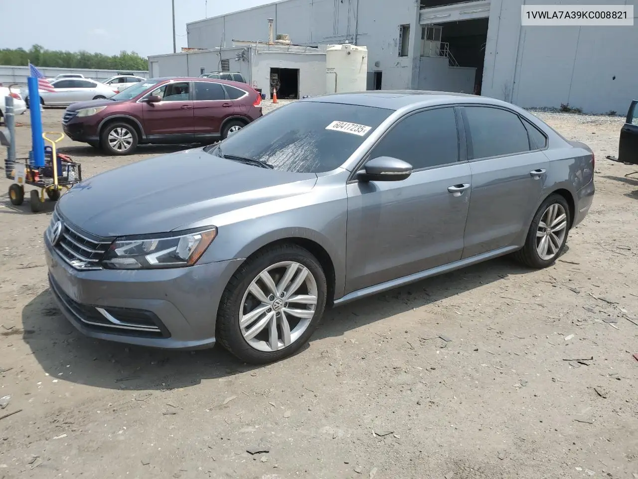 2019 Volkswagen Passat Wolfsburg VIN: 1VWLA7A39KC008821 Lot: 60417235
