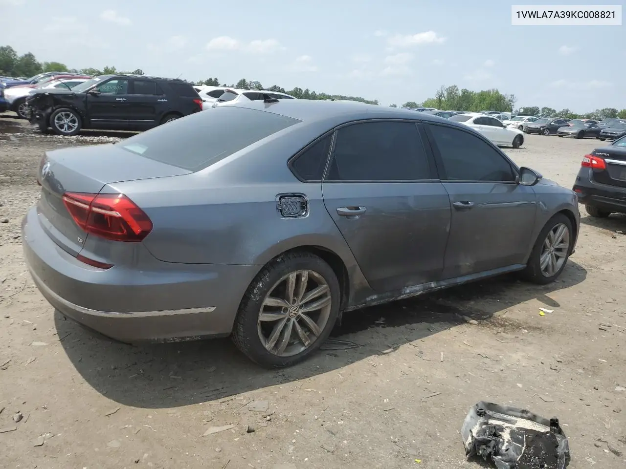2019 Volkswagen Passat Wolfsburg VIN: 1VWLA7A39KC008821 Lot: 60417235