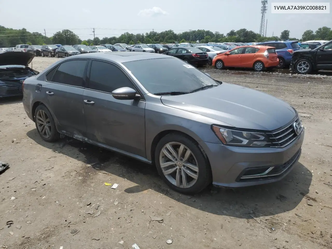 2019 Volkswagen Passat Wolfsburg VIN: 1VWLA7A39KC008821 Lot: 60417235
