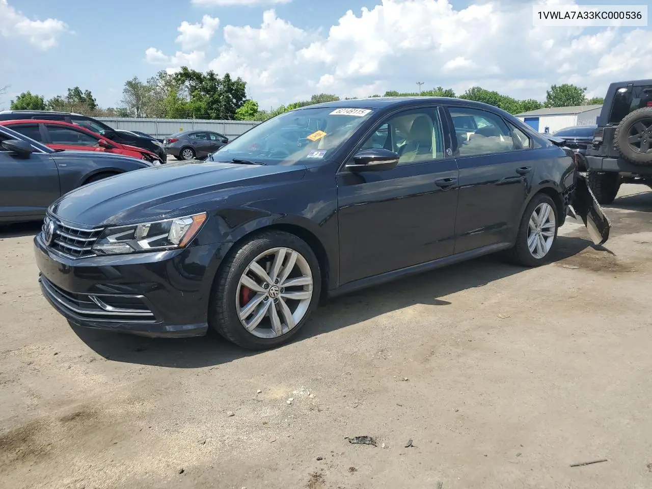 2019 Volkswagen Passat Wolfsburg VIN: 1VWLA7A33KC000536 Lot: 62149115