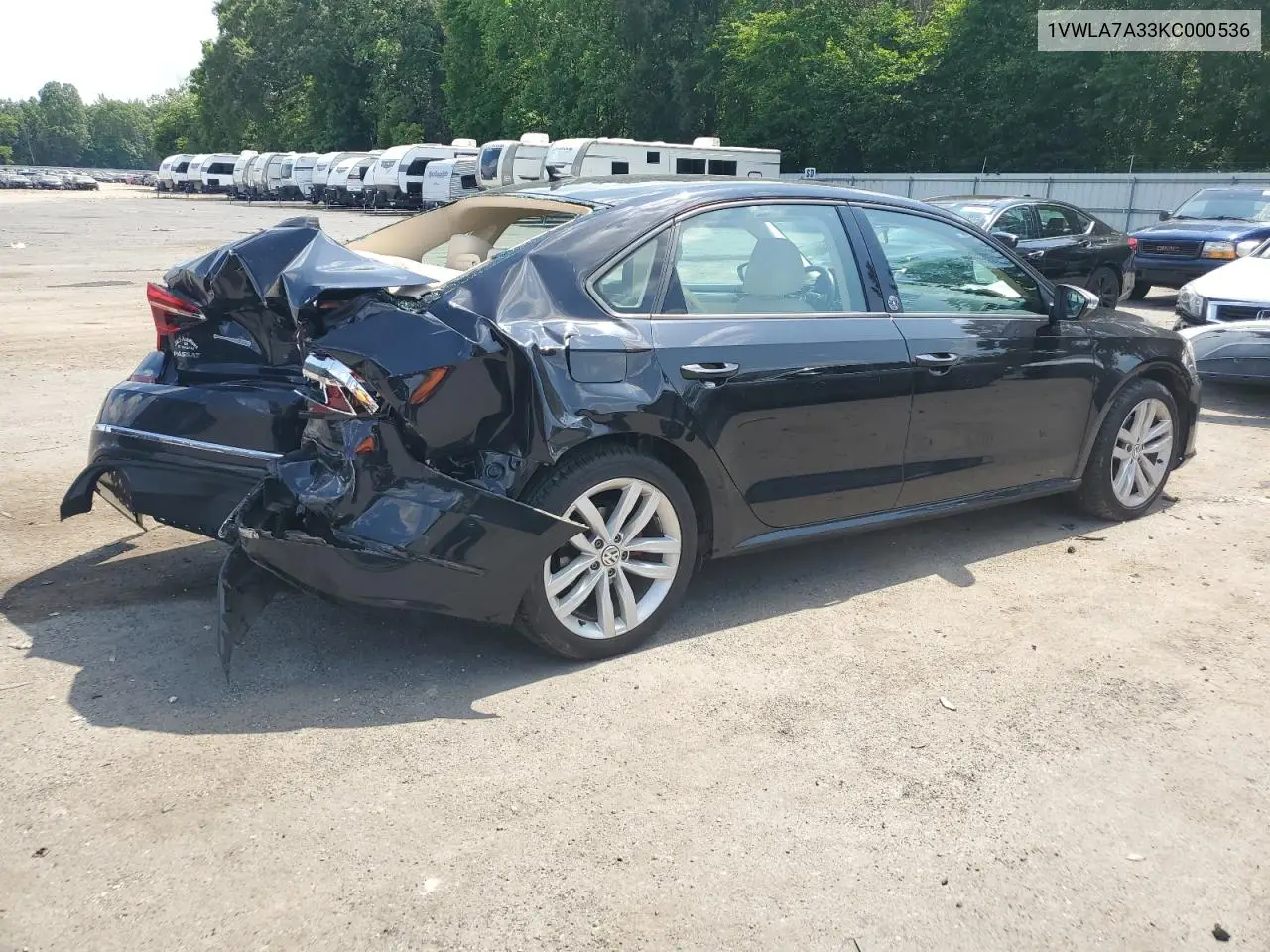 2019 Volkswagen Passat Wolfsburg VIN: 1VWLA7A33KC000536 Lot: 62149115