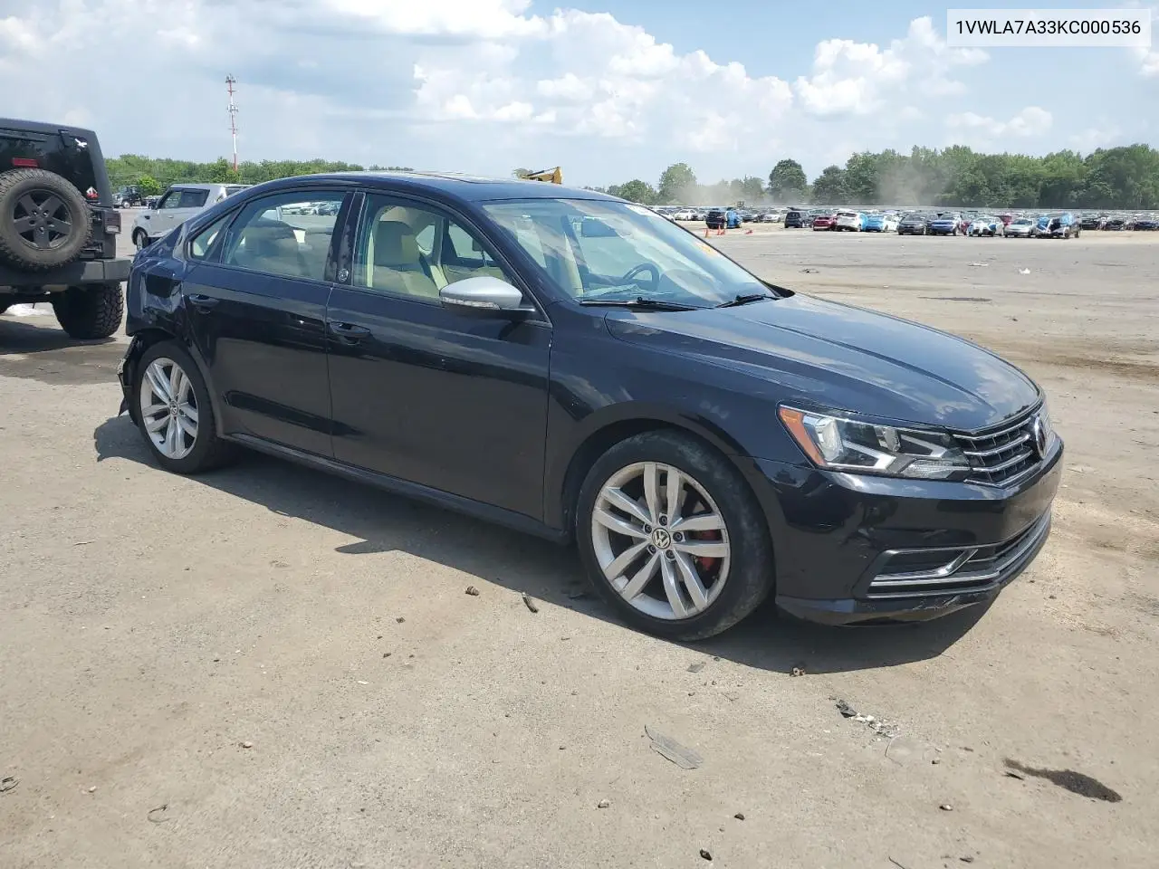 2019 Volkswagen Passat Wolfsburg VIN: 1VWLA7A33KC000536 Lot: 62149115