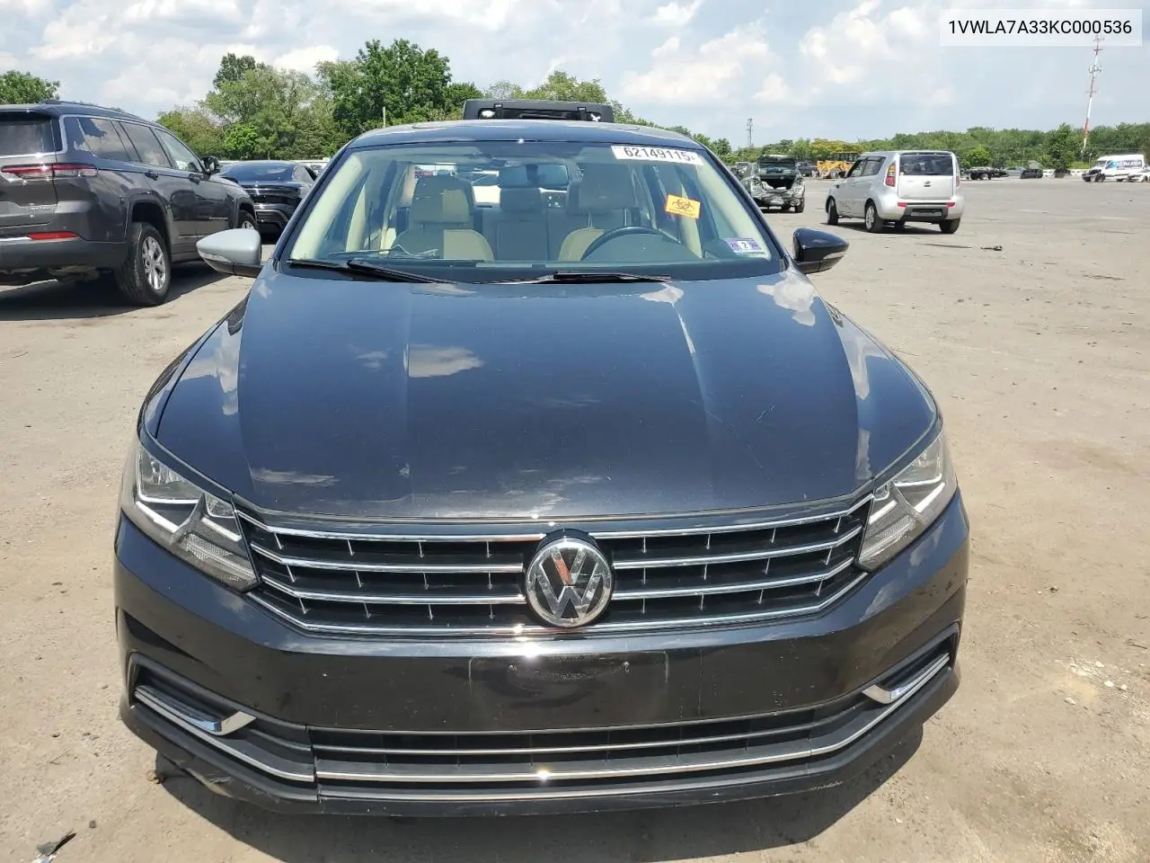 2019 Volkswagen Passat Wolfsburg VIN: 1VWLA7A33KC000536 Lot: 62149115