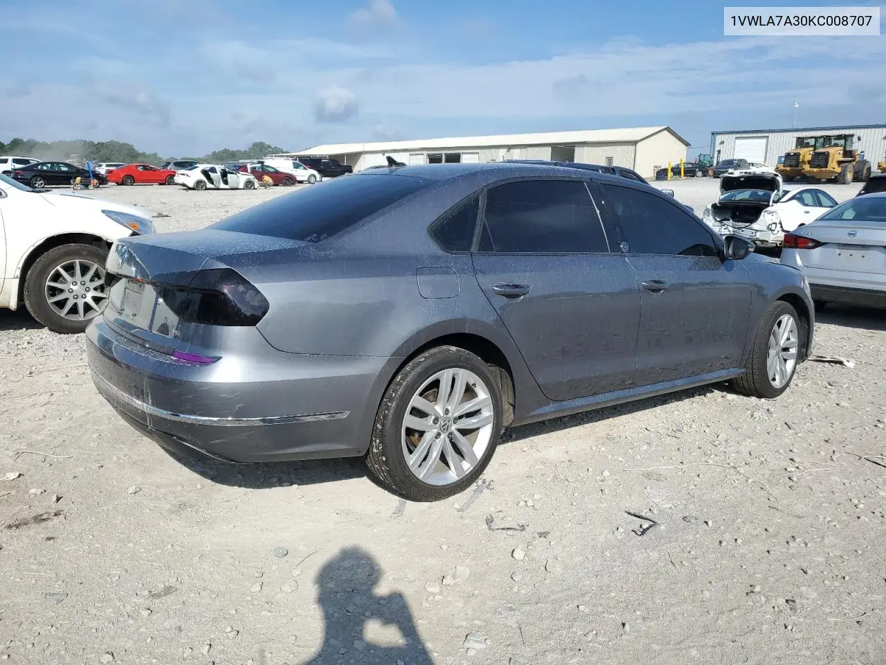2019 Volkswagen Passat Wolfsburg VIN: 1VWLA7A30KC008707 Lot: 62858445