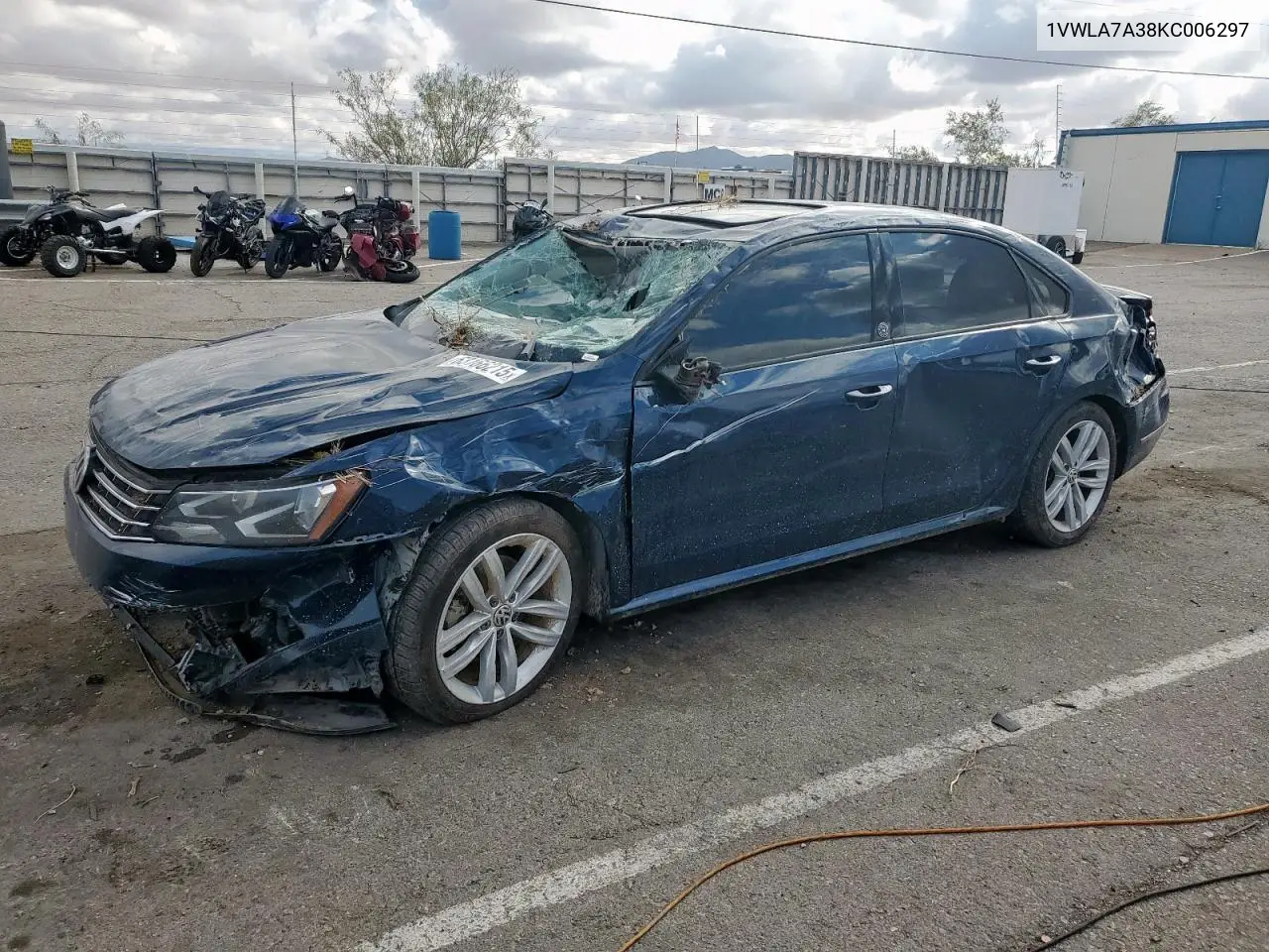 2019 Volkswagen Passat Wolfsburg VIN: 1VWLA7A38KC006297 Lot: 63166215