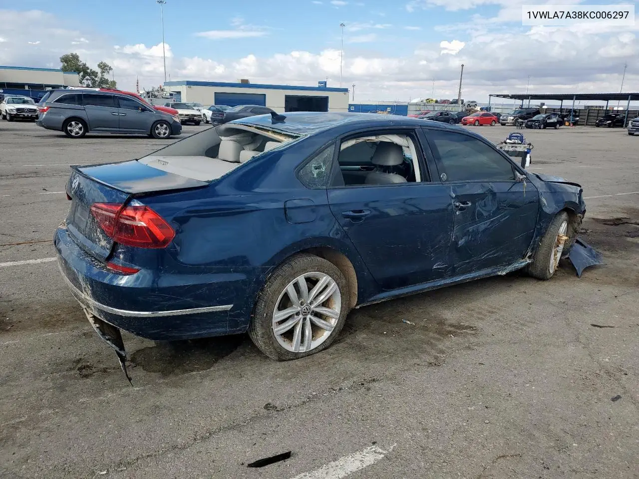 2019 Volkswagen Passat Wolfsburg VIN: 1VWLA7A38KC006297 Lot: 63166215