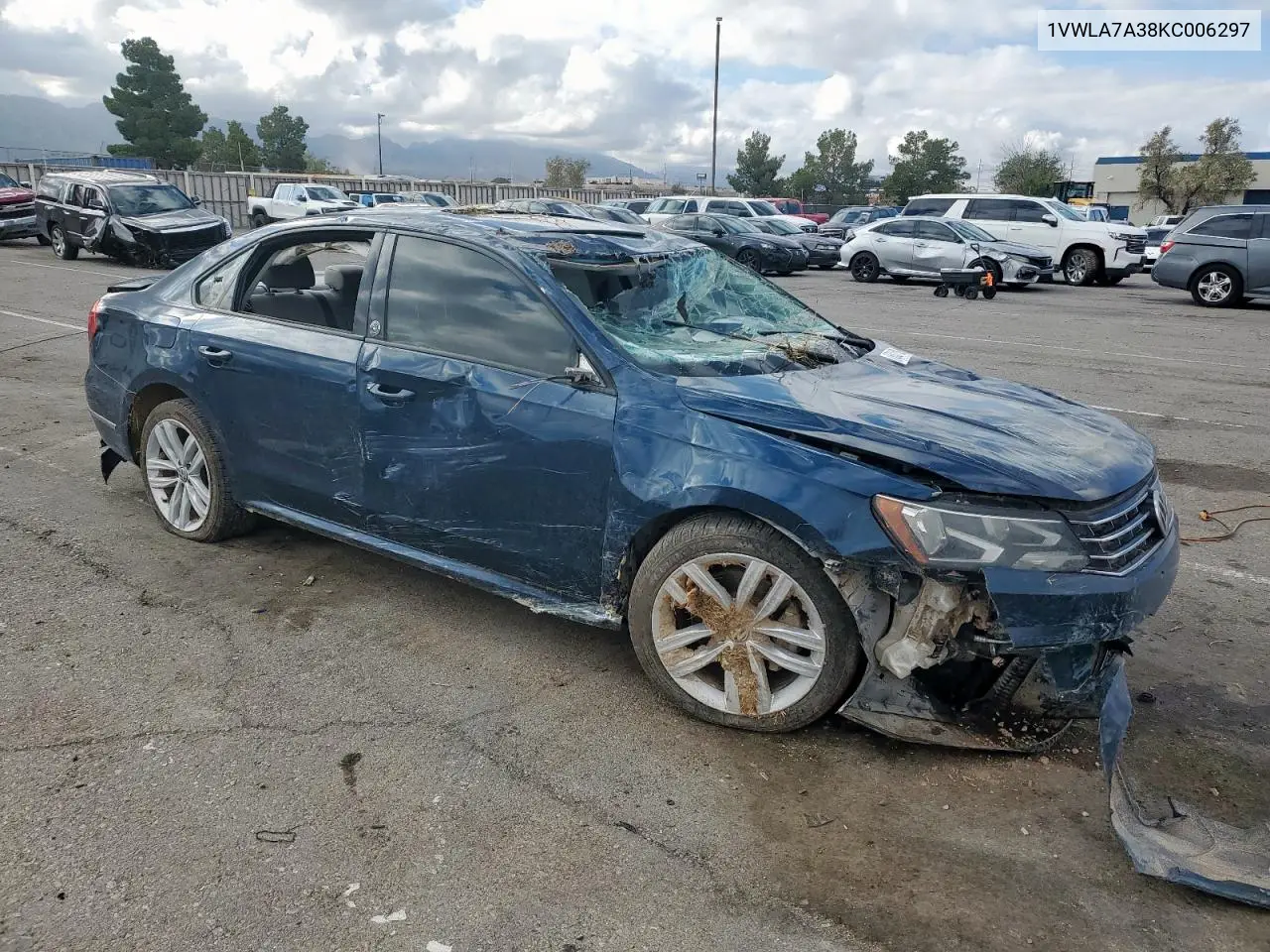 2019 Volkswagen Passat Wolfsburg VIN: 1VWLA7A38KC006297 Lot: 63166215