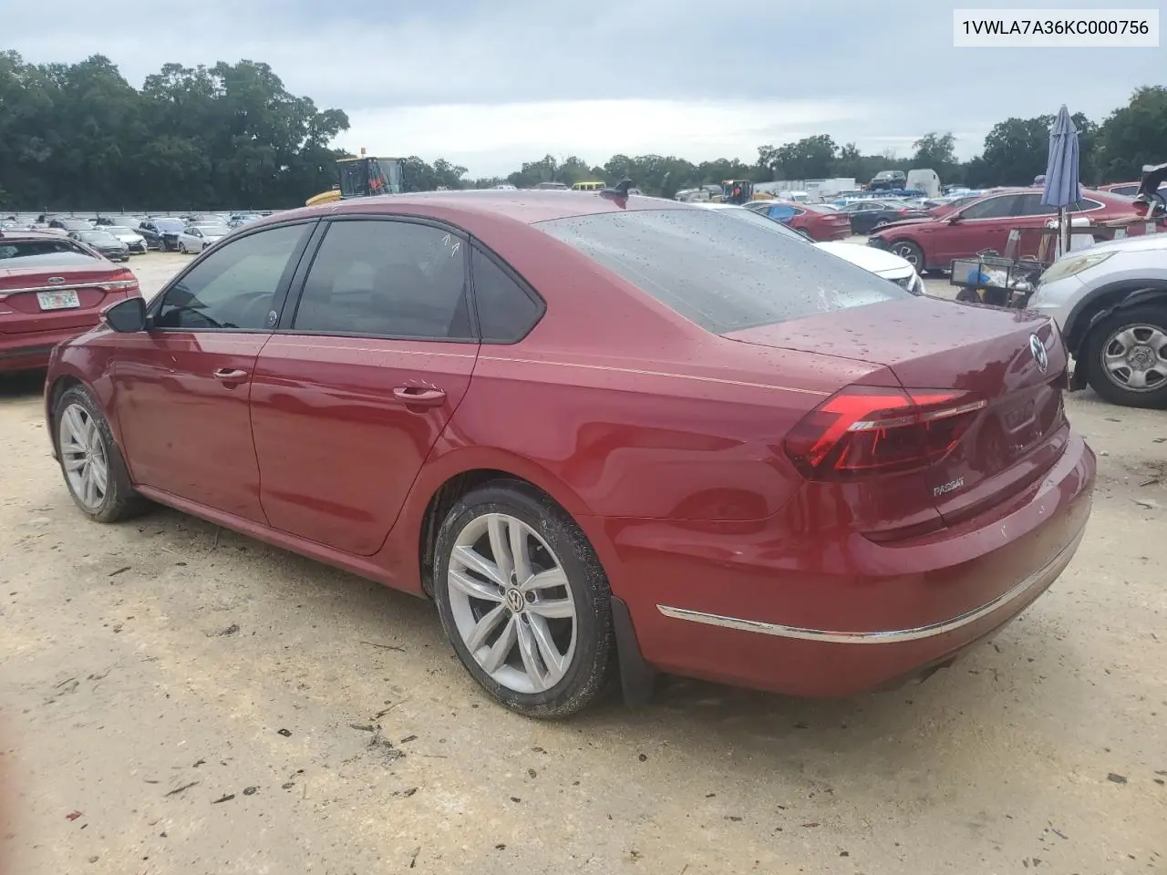 2019 Volkswagen Passat Wolfsburg VIN: 1VWLA7A36KC000756 Lot: 65017865
