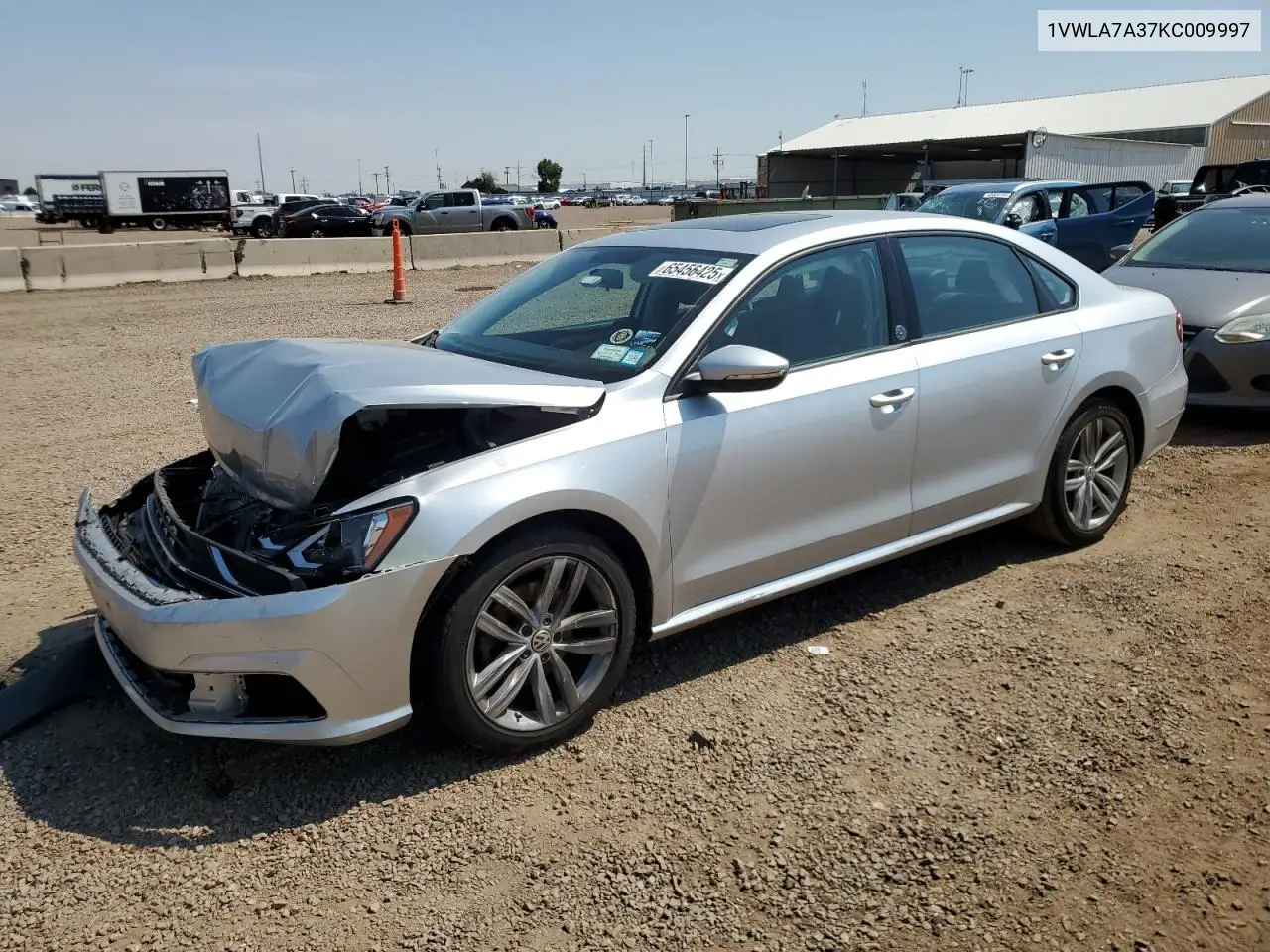 2019 Volkswagen Passat Wolfsburg VIN: 1VWLA7A37KC009997 Lot: 65456425