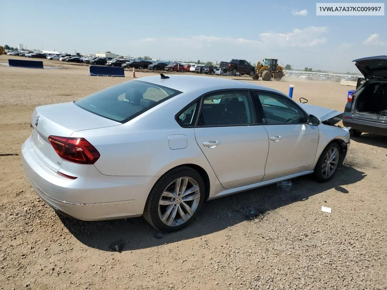 2019 Volkswagen Passat Wolfsburg VIN: 1VWLA7A37KC009997 Lot: 65456425