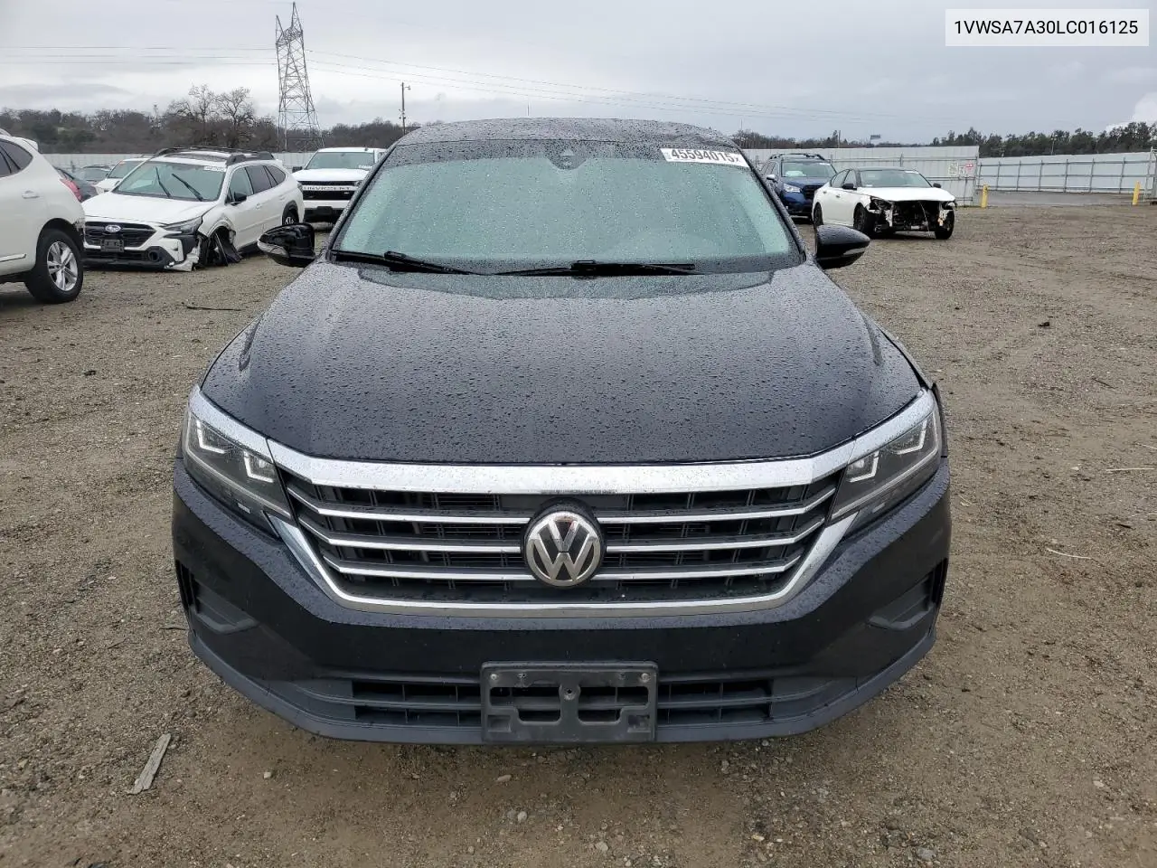 2020 Volkswagen Passat Se VIN: 1VWSA7A30LC016125 Lot: 45594015
