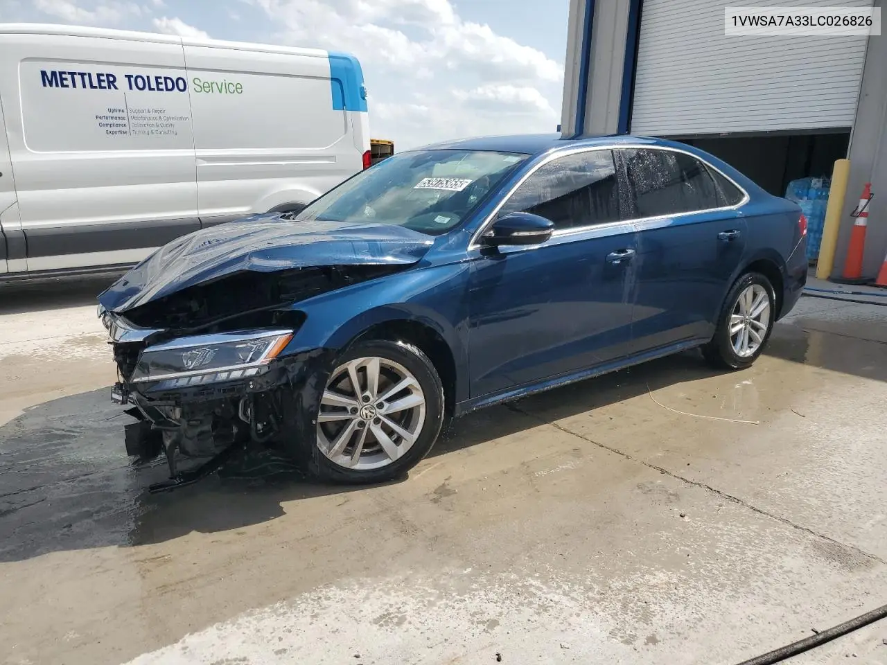 2020 Volkswagen Passat Se VIN: 1VWSA7A33LC026826 Lot: 53975365