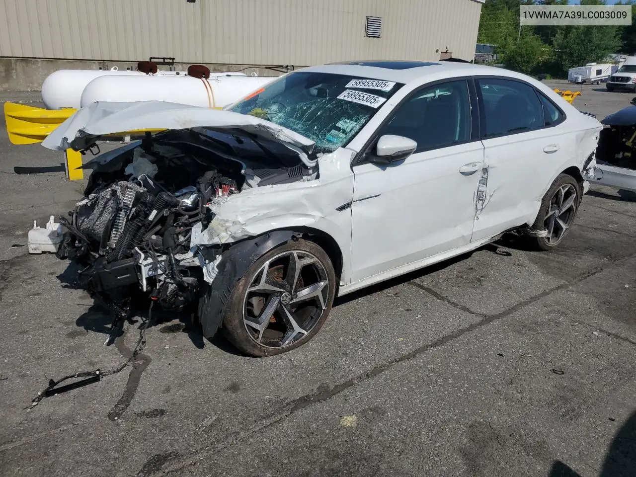 2020 Volkswagen Passat R-Line VIN: 1VWMA7A39LC003009 Lot: 58955305