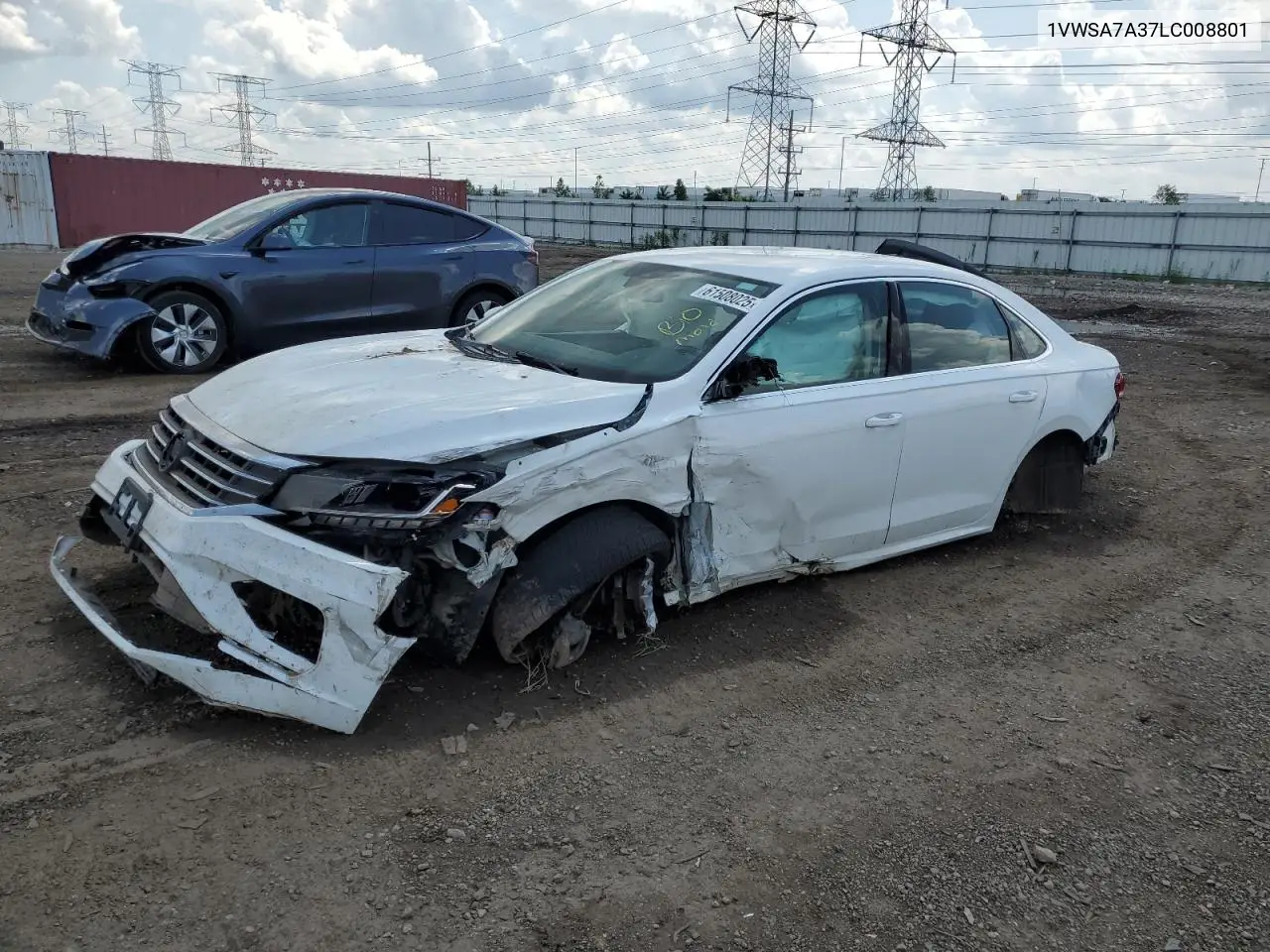 2020 Volkswagen Passat Se VIN: 1VWSA7A37LC008801 Lot: 61508025