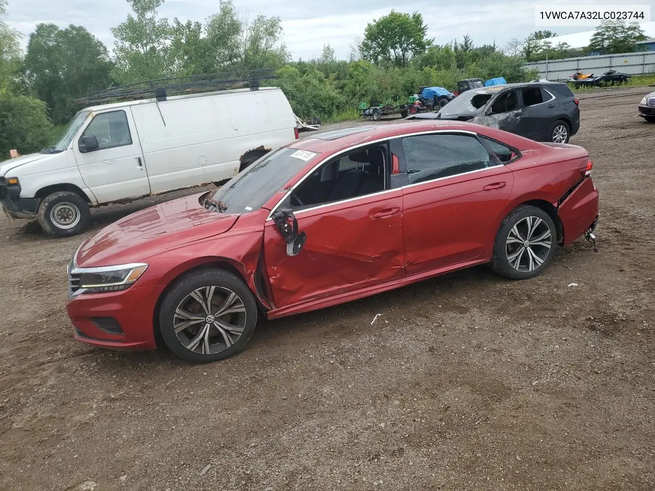 2020 Volkswagen Passat Sel VIN: 1VWCA7A32LC023744 Lot: 63241155