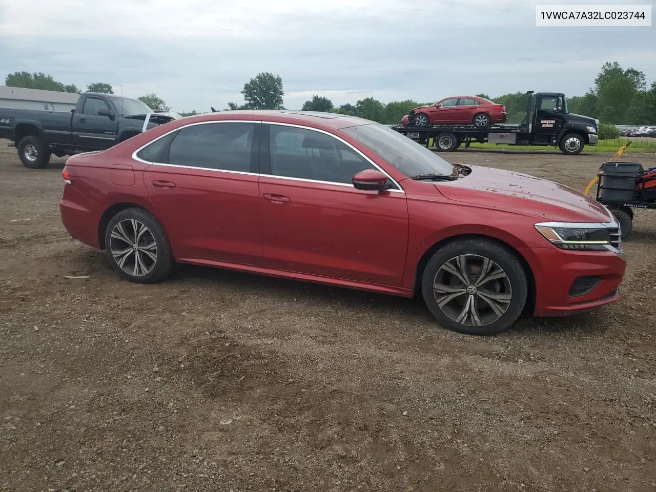 2020 Volkswagen Passat Sel VIN: 1VWCA7A32LC023744 Lot: 63241155