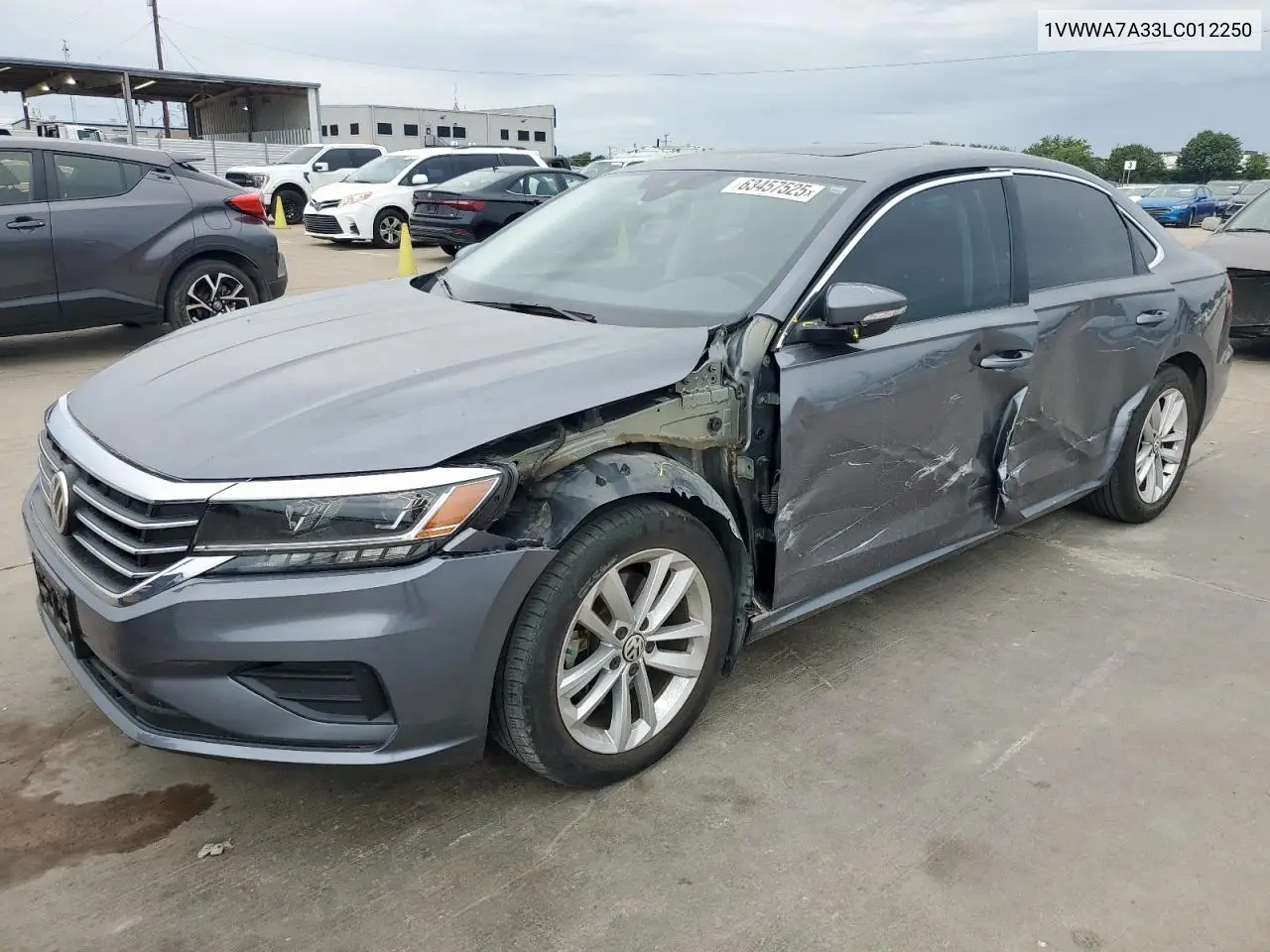 2020 Volkswagen Passat Se VIN: 1VWWA7A33LC012250 Lot: 63457525