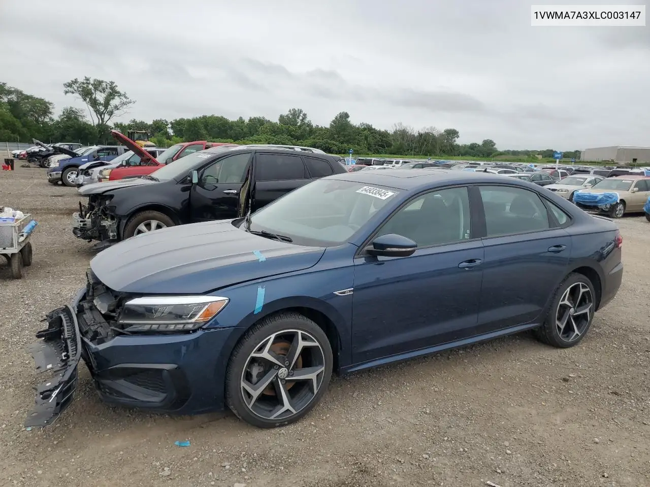 2020 Volkswagen Passat R-Line VIN: 1VWMA7A3XLC003147 Lot: 64933845