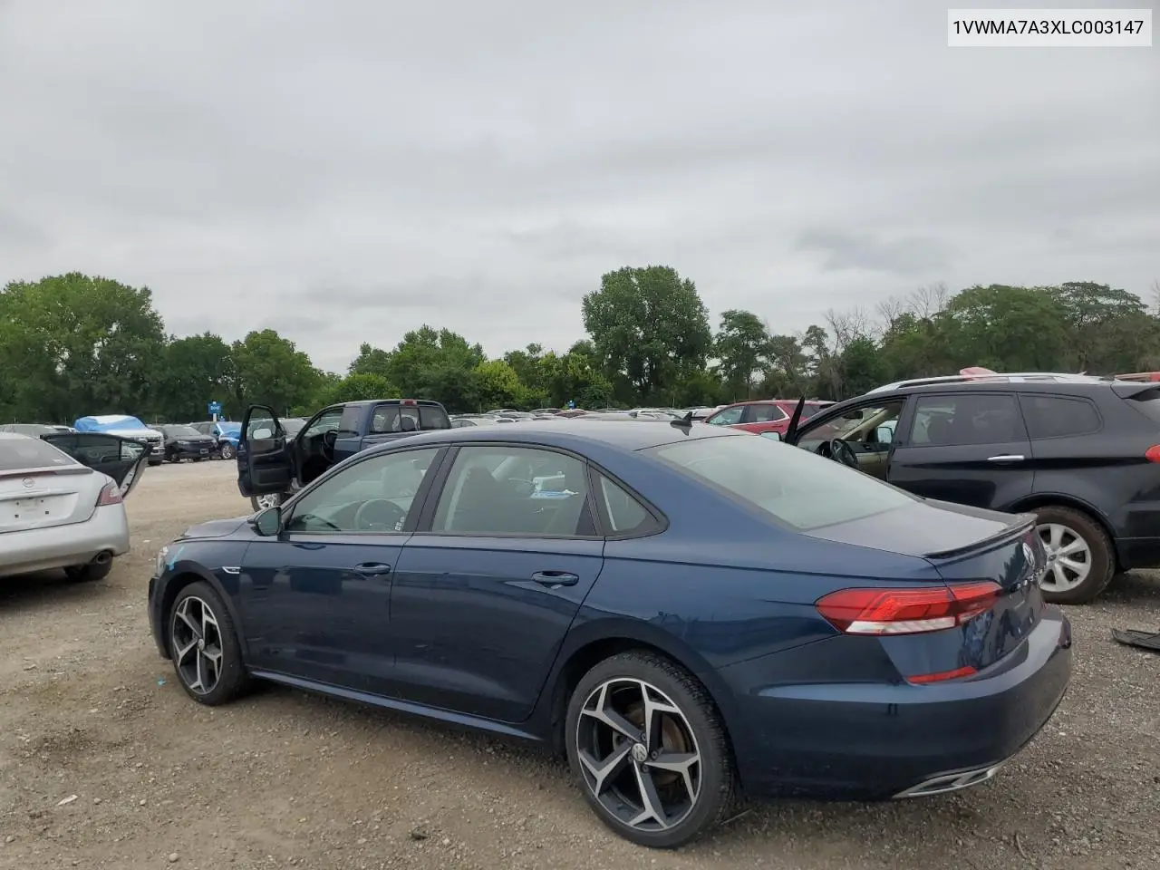 2020 Volkswagen Passat R-Line VIN: 1VWMA7A3XLC003147 Lot: 64933845
