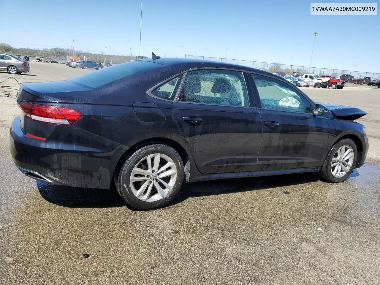 2021 Volkswagen Passat S VIN: 1VWAA7A30MC009219 Lot: 52414125