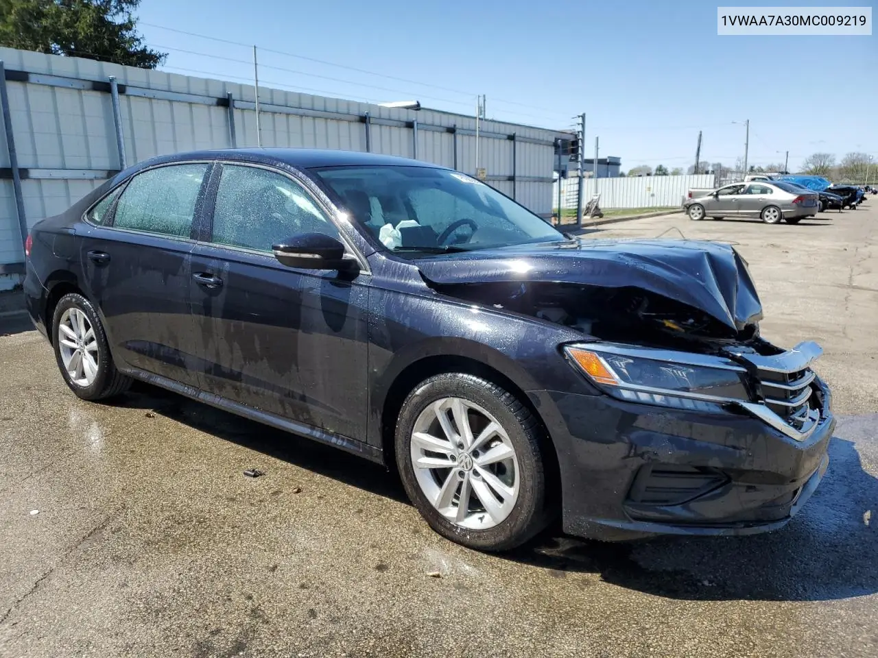 2021 Volkswagen Passat S VIN: 1VWAA7A30MC009219 Lot: 52414125