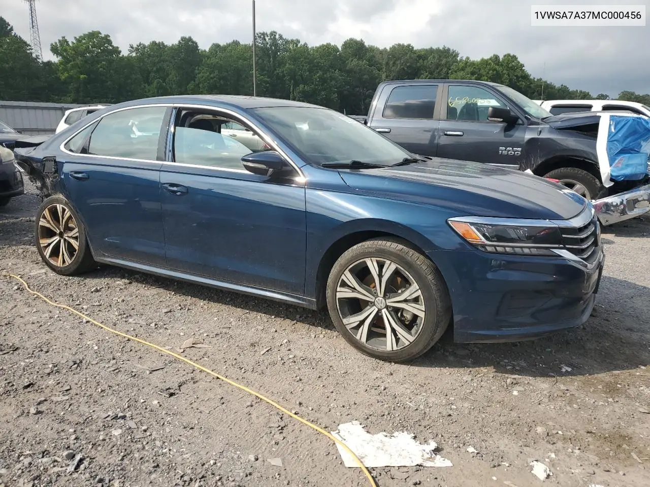 2021 Volkswagen Passat Se VIN: 1VWSA7A37MC000456 Lot: 65911905