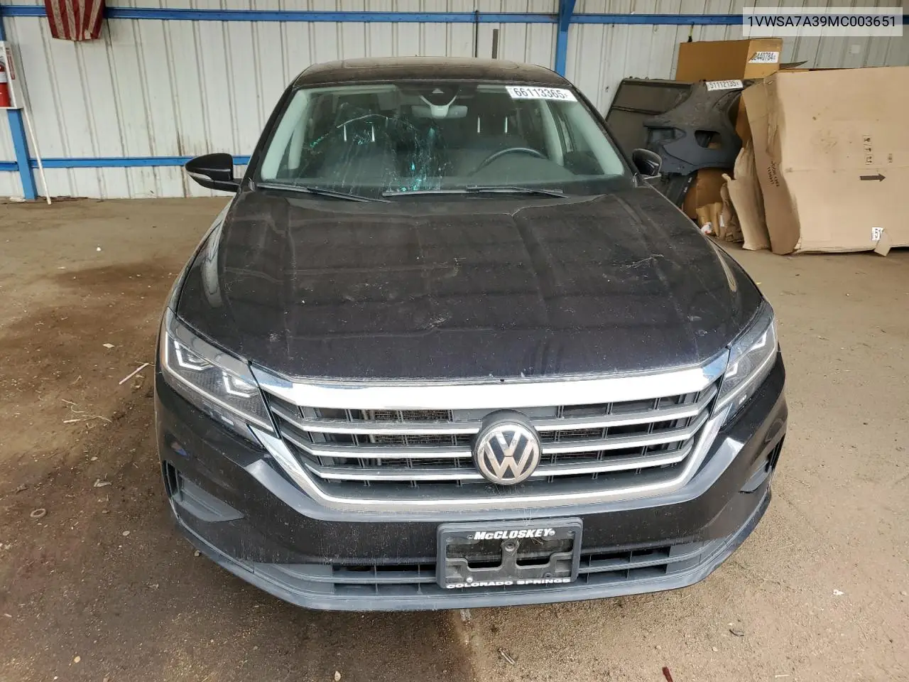 2021 Volkswagen Passat Se VIN: 1VWSA7A39MC003651 Lot: 66113365