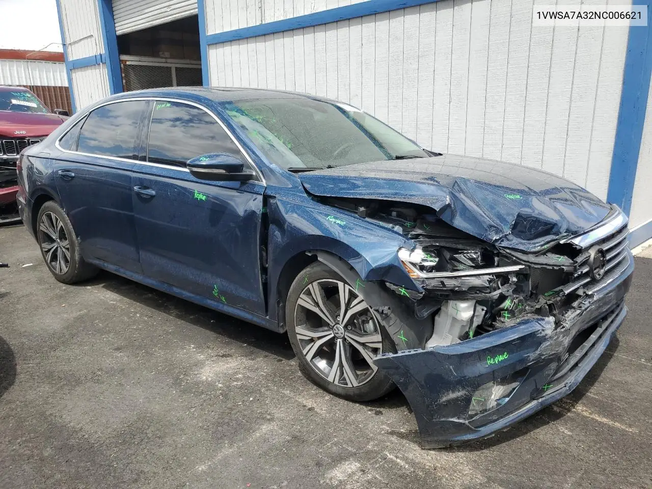 2022 Volkswagen Passat Se VIN: 1VWSA7A32NC006621 Lot: 63243965