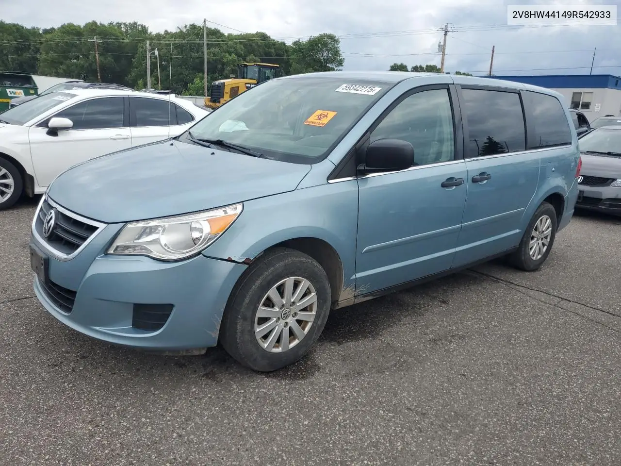 2009 Volkswagen Routan S VIN: 2V8HW44149R542933 Lot: 59342275