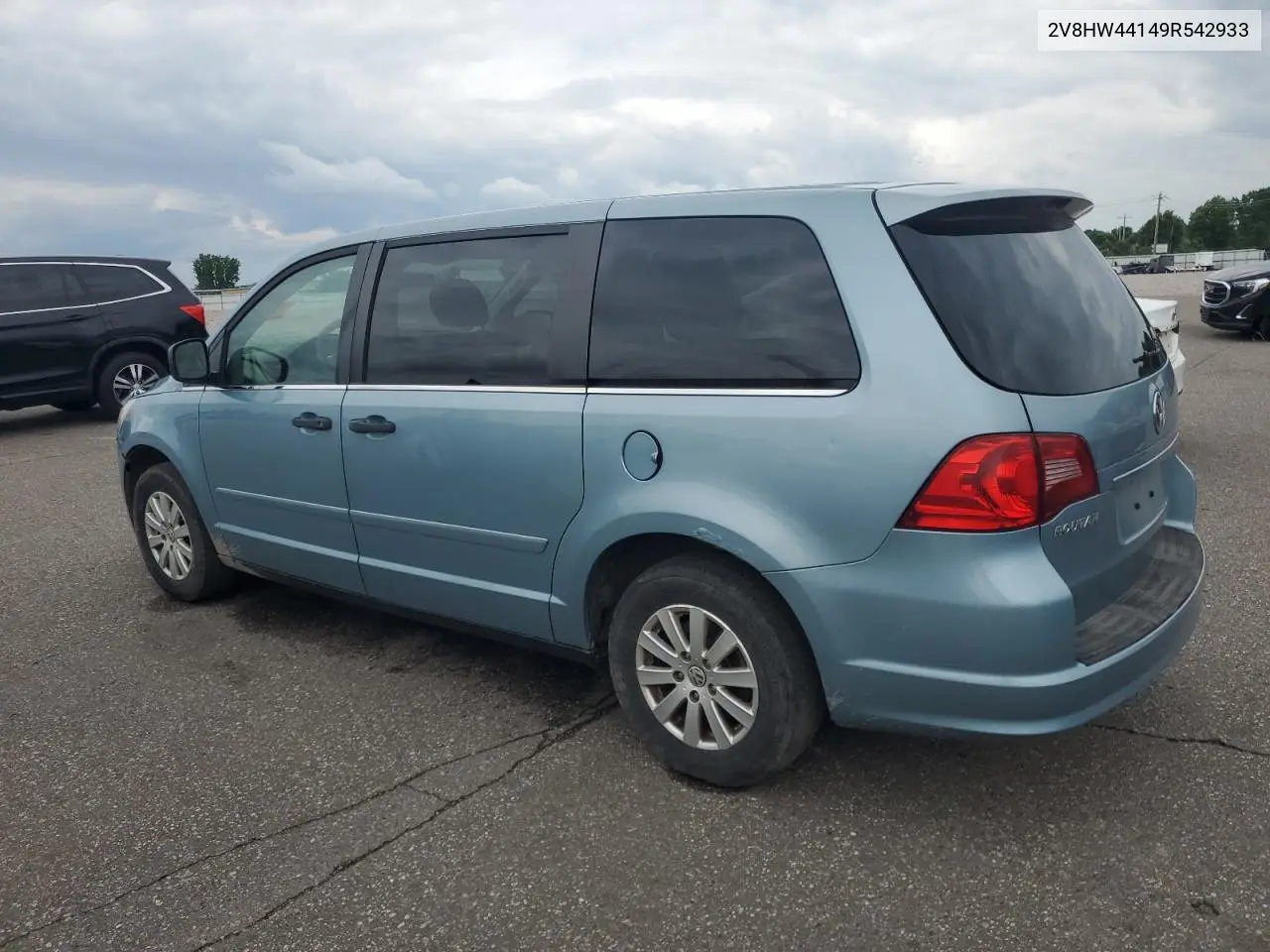 2009 Volkswagen Routan S VIN: 2V8HW44149R542933 Lot: 59342275