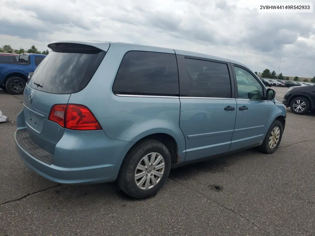 2009 Volkswagen Routan S VIN: 2V8HW44149R542933 Lot: 59342275