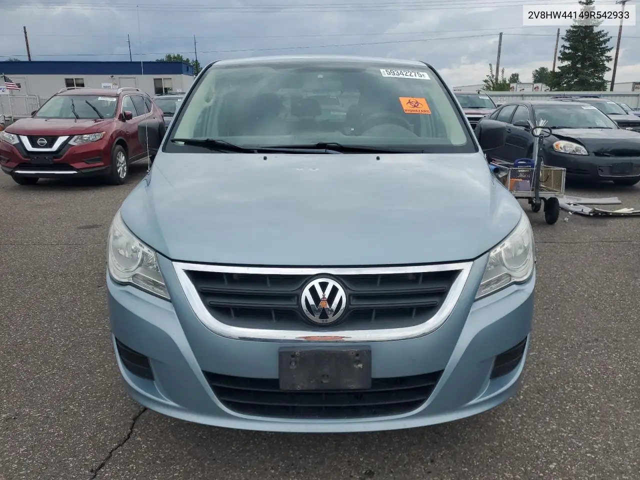 2009 Volkswagen Routan S VIN: 2V8HW44149R542933 Lot: 59342275