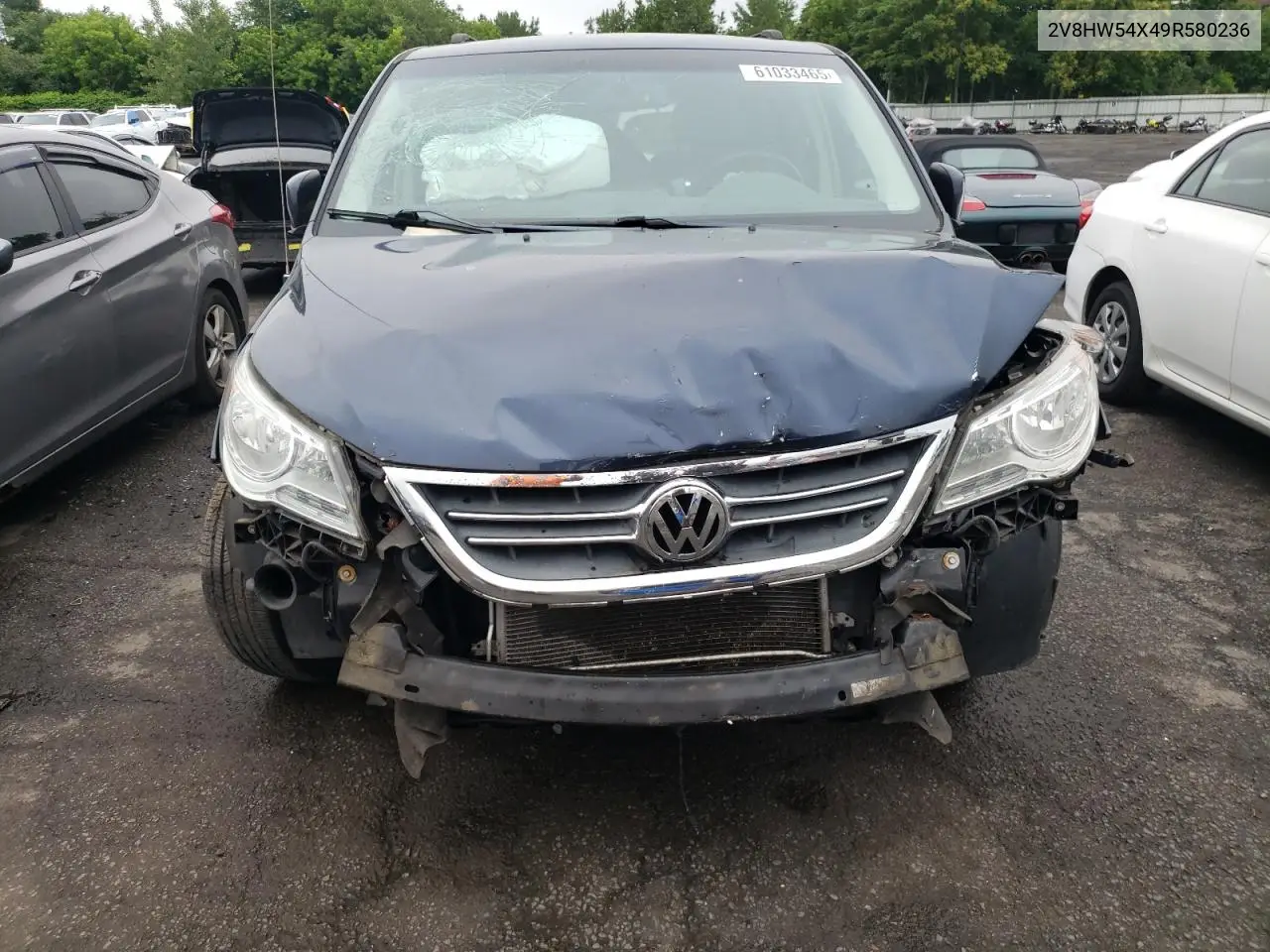 2009 Volkswagen Routan Sel VIN: 2V8HW54X49R580236 Lot: 61033465