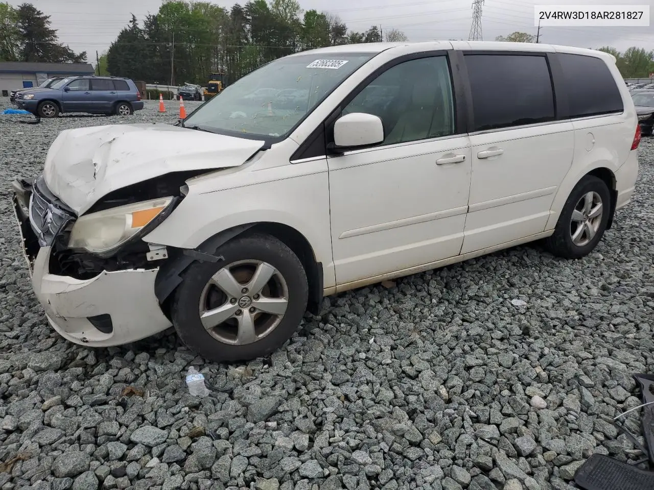 2010 Volkswagen Routan Se VIN: 2V4RW3D18AR281827 Lot: 52682305